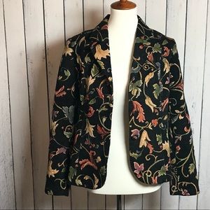 Fall 🍁 Embroidered Multi-colored Blazer Jacket